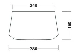 Outwell Fastlane 300 Annexe -World Of Camping 111428 fastlane 300 annexe drawing floorplan3