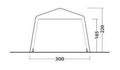 Outwell Fastlane 300 Shelter -World Of Camping 111429 fastlane 300 shelter drawing other5