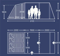 Kampa Hayling 4 Poled Tent Package -World Of Camping 30345 4 9127550d eb69 4ec9 b573 9e18f4a07af2