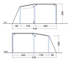 Outwell Maryland 5 Air Tent 205 -World Of Camping 6195056e aa54 4456 bf45 b2337dff9989