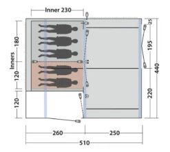 Outwell Maryland 5 Air Tent 205 -World Of Camping 9b821eda 2b20 4553 93df 85d64d9df0a9