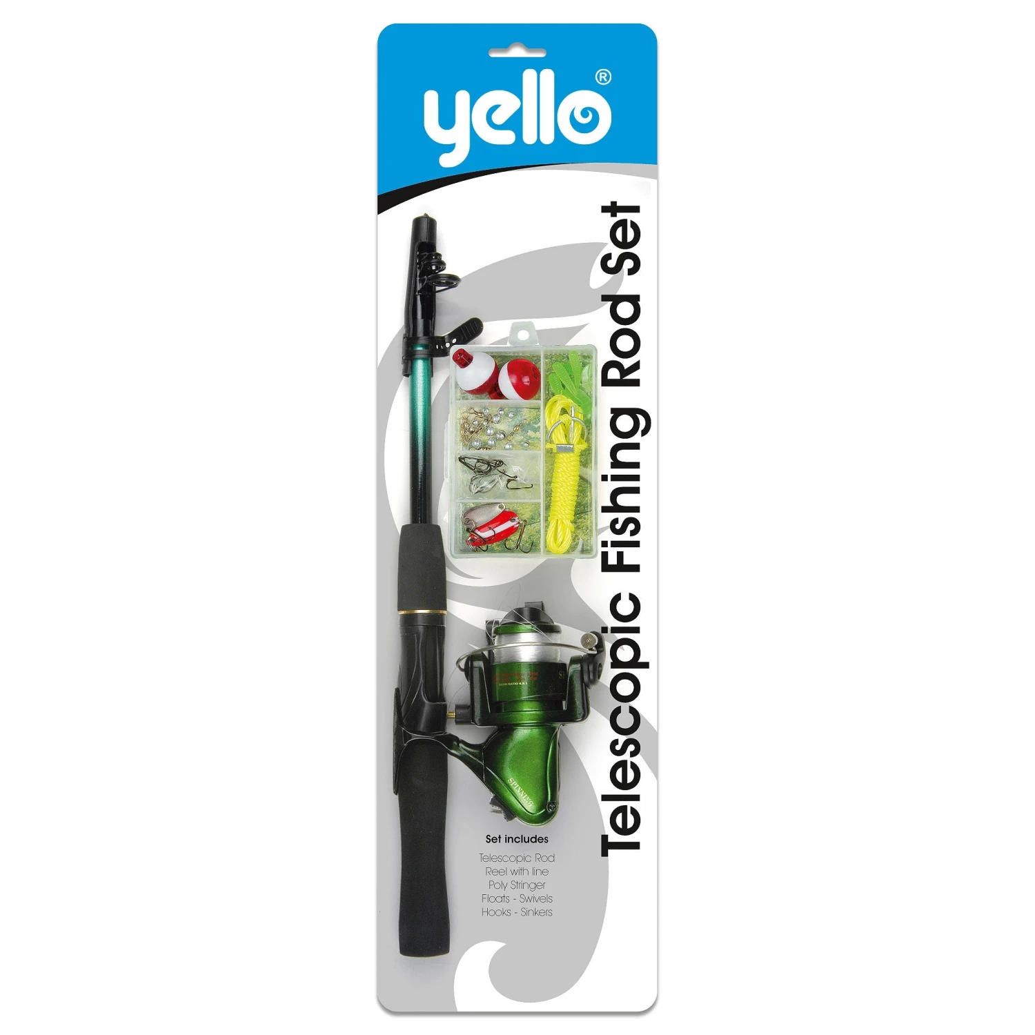 Yello Telescopic Junior Fishing Rod Set 3 Yello Telescopic Junior Fishing Rod Set
