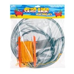 Crab Line Drop Net With Metal Ring And Handles -World Of Camping BGG1601 yello crab dsrop net