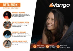 Vango Beta 550XL Tent 2025 -World Of Camping Beta 550XL Infographic2 LowRes