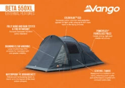Vango Beta 550XL Tent 2025 -World Of Camping Beta 550XL Infographic LowRes