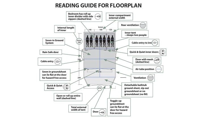 Outwell Florida 5 Air Tents - 2025 10 Outwell Florida 5 Air Tents - 2025 - Image 8