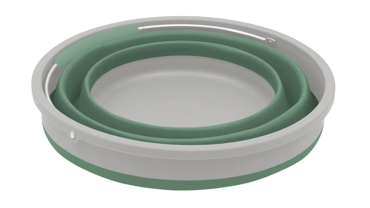 Outwell Collaps Round Bucket With Lid - Shadow Green 5 Outwell Collaps Round Bucket With Lid - Shadow Green - Image 3