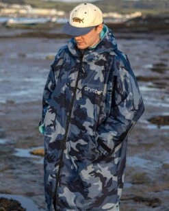Dryrobe Advance Long Sleeve Blue Camo Blue -World Of Camping Male adult advance bluecamoblue 7