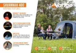 Vango Savannah 400 Tent Package With Footprint 2025 -World Of Camping Savannah 400 Infographic2 LowRes