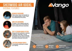 Vango Sherwood Air 600XL Tent Package 2025 40 Vango Sherwood Air 600XL Tent Package 2025 -World Of Camping Sherwood Air 600XL Infographic2 LowRes small