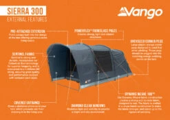 Vango Sierra 300 Poled Tent 2025 -World Of Camping Sierra 300 Infographic LowRes