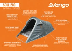 Vango Soul 200 Tent Deep Blue 2025 -World Of Camping Soul 200 Infographic External LowRes