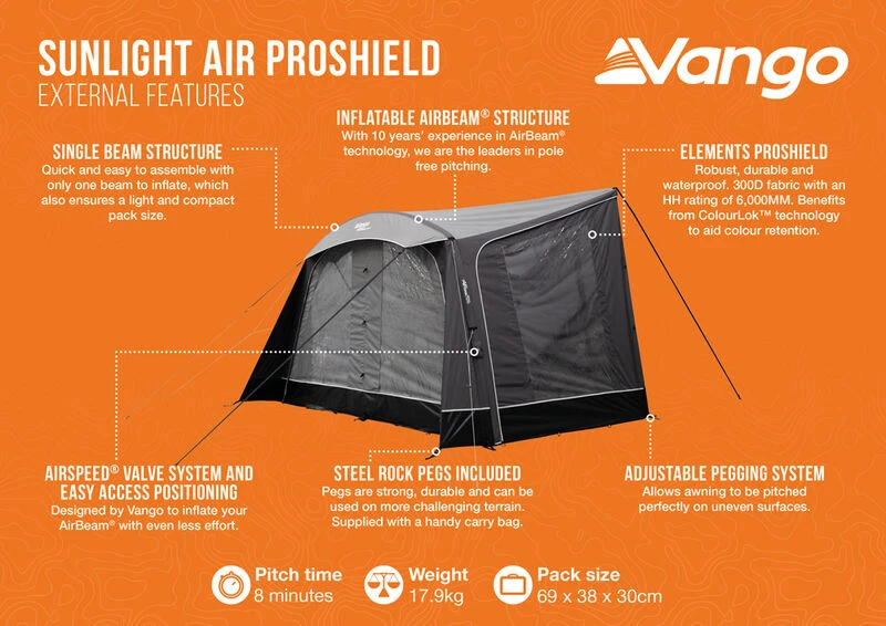 Vango Sunlight Air ProShield - Awning / Canopy For Caravans & Motorhomes 6 Vango Sunlight Air ProShield - Awning / Canopy For Caravans & Motorhomes - Image 4
