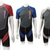 Nalu Childrens Shorty Wetsuits Red