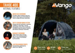 Vango Tahoe 400 Tent -World Of Camping Tahoe 400 Infographic2 LowRes small