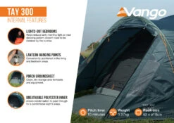 Vango Tay 300 Tent 2025 -World Of Camping Tay 300 Infographic Internal LowRes