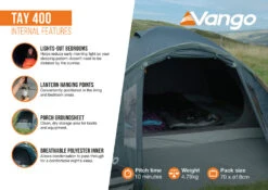 Vango Tay 400 Tent 2025 -World Of Camping Tay 400 Infographic Internal LowRes