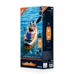 Bestway Hydro-Force Lite-Rapid X2 Kayak -World Of Camping bestway hydro force lite rapid x2 65077 inflatable kayak canoe 2 person 4