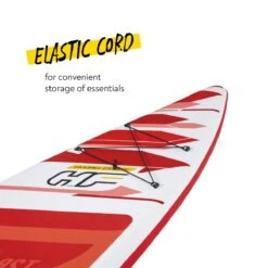 Bestway HydroFrorceFastblast Tech - 12’6ft SUP Inflatable Stand Up Paddle Board -World Of Camping bw65343 callout 5 red sup inflatable stand up paddle board
