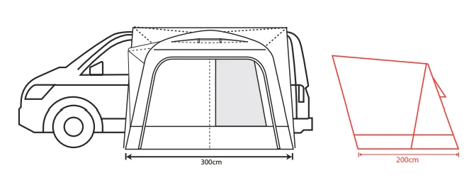 Outdoor Revolution Cayman Air Midline 220cm - 255cm Drive Away Awning 2025 6 Outdoor Revolution Cayman Air Midline 220cm - 255cm Drive Away Awning 2025 - Image 4