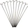 Steel 9" / 23cm Roundwire Pegs X 10 Pegs 1 Steel 9" / 23cm Roundwire Pegs X 10 Pegs -World Of Camping d73c6500e40f98b4f935464d670ed962