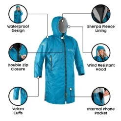 Osprey Unisex Changing Robe Teal -World Of Camping feature image 3 2