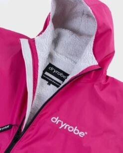 Dryrobe Advance Long Sleeve Hot Pink / Grey -World Of Camping female adult advance hotpink 8
