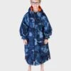 Dryrobe Advance Kids Long Sleeve Blue Camo / Orange -World Of Camping kids advance bluecamoorange 1