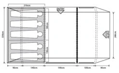 Outdoor Revolution Camp Star 500 XL Tent Bundle WIth Carpet And Footprint 2025 19 Outdoor Revolution Camp Star 500 XL Tent Bundle WIth Carpet And Footprint 2025 -World Of Camping orft1129 fp